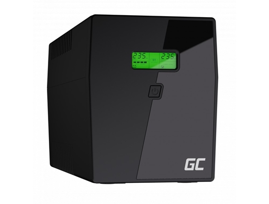 Изображение Green Cell UPS04 uninterruptible power supply (UPS) Line-Interactive 1.999 kVA 900 W 5 AC outlet(s)