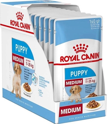 Attēls no ROYAL CANIN SHN Medium Puppy in sauce - wet puppy food - 10x140g