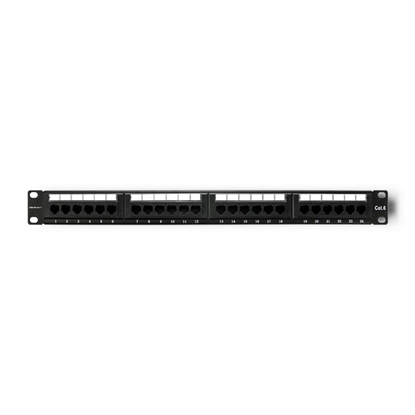 Picture of Patch panel RACK | 24 porty | kat.5e UTP | Czarny