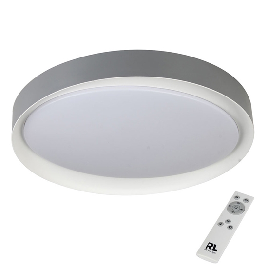 Picture of Pl.l.-ZETA 24W LED 2700-6500K 2000lm pelēka ar pulti