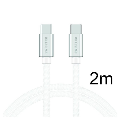 Picture of Swissten Textile Universal Quick Charge 3.0 USB-C to USB-C Data and Charging Cable 2m