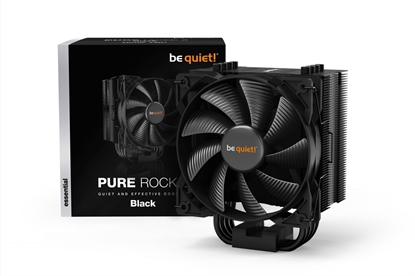 Изображение be quiet! Pure Rock 2 Black CPU Cooler, Single 120mm PWM Fan, For Intel Socket: 1700/1200 / 2066 / 1150 / 1151 / 1155 / 2011(-3) square ILM; For AMD Socket: AM4 / AM3(+), 150W TDP, 155mm Height