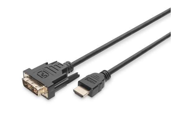 Picture of Kabel adapter HDMI Standard 1080p 60Hz FHD Typ HDMI A/DVI-D (18+1) M/M 3m Czarny 
