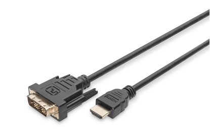 Attēls no Kabel adapter HDMI Standard 1080p 60Hz FHD Typ HDMI A/DVI-D (18+1) M/M 5m Czarny 