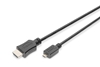 Picture of Kabel połączeniowy HDMI HighSpeed z Ethernetem 4K 60Hz UHD Typ HDMI A/HDMI D M/M 2m Czarny 