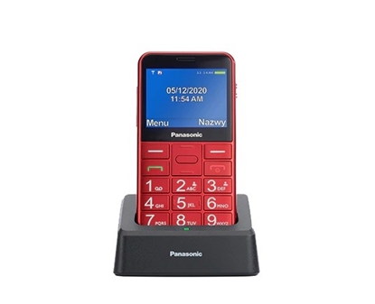 Picture of Telefon dla seniora KX-TU155 czerwony