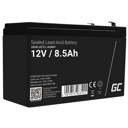 Picture of Green Cell AGM47 AGM/gel battery 12V 8.5AH
