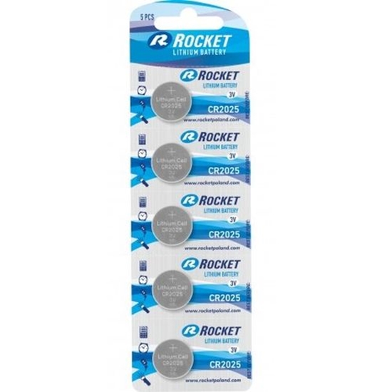 Picture of Rocket CR2025-5BB Blister Pack 5pcs.