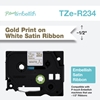 Изображение Brother TZE-R234 label-making tape Gold on white