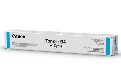 Picture of Canon 034 toner cartridge 1 pc(s) Original Cyan