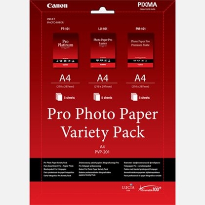 Picture of Canon PVP-201 Pro Photo Paper Variety Pack A 4 3x5 Sheets