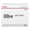 Picture of Canon Toner Cartridge 039 H black