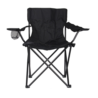 Attēls no Krēsls kempinga Atom Outdoors 50x80x50cm melns/pelēks