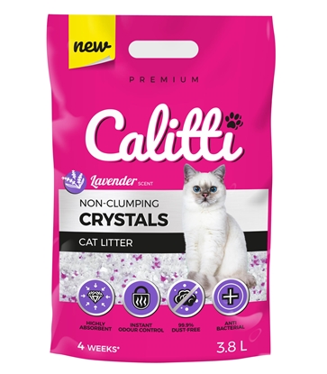 Pilt Calitti Crystal Lavender - silicone litter 3.8 l