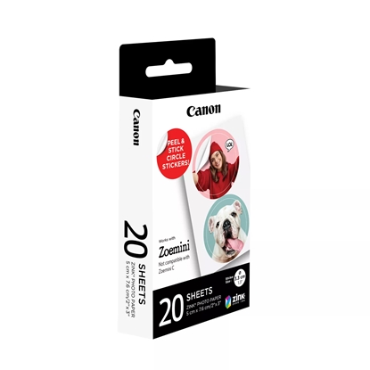 Picture of Canon ZP-2030-2C ZINK Circle Sticker 3,3 cm (20 Sheet)