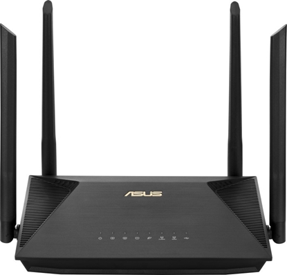 Attēls no ASUS RT-AX53U wireless router Gigabit Ethernet Dual-band (2.4 GHz / 5 GHz) Black