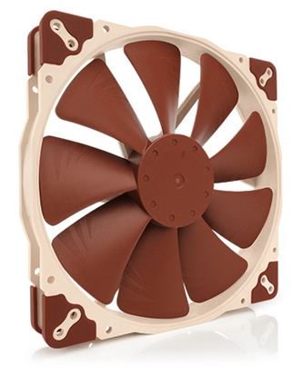 Изображение Noctua NF-A20 PWM Computer case Fan 20 cm Beige, Brown