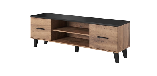Picture of Cama TV stand LOTTA 160 2D2K wotan oak/mat black
