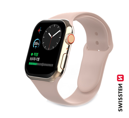 Picture of Swissten Silicone Band for Apple Watch 1/2/3/4/5/6/SE / 42 mm / 44 mm / Pink