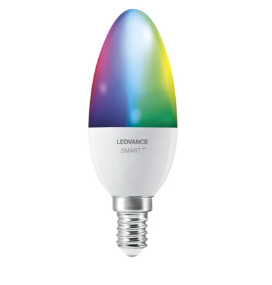 Изображение Išmanioji lemputė Ledvance SMART+, RGBW, LED, E14, 5W, 470 lm