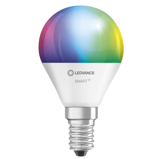 Изображение LedvanceSMART+ WiFi Classic Mini Bulb RGBW Multicolour 40 5W 2700-6500K E14E145 WRGBWWi-Fi