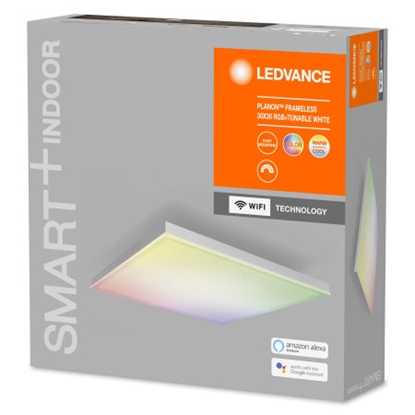 Attēls no Ledvance SMART+ WiFi Planon Frameless Square  RGBW  20W 110° 3000-6500K 300x300mm, White | Ledvance | SMART+ WiFi Planon Frameless Square RGBW | Tunable White/RGB