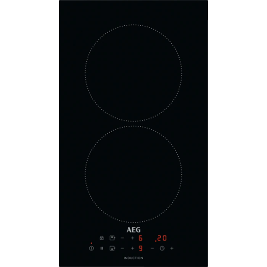 Изображение Akcija! AEG iebūvējama indukcijas plīts virsma, 29 cm, melna