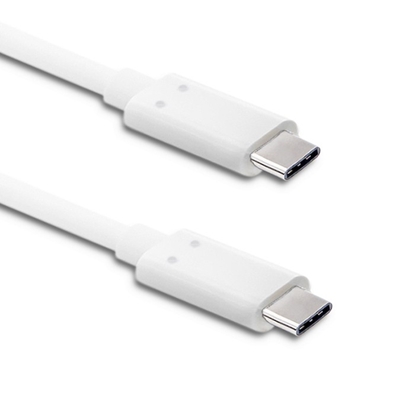 Attēls no Kabel USB 3.1 typ C męski | USB 3.1 typ C męski | 1m | Biały 