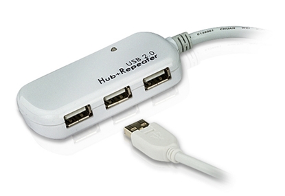 Attēls no ATEN 4-Port USB 2.0 Extender Hub 60m