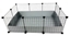 Picture of C&C Modular cage 3x2 110x75 cm guinea pig, hedgehog, silver grey