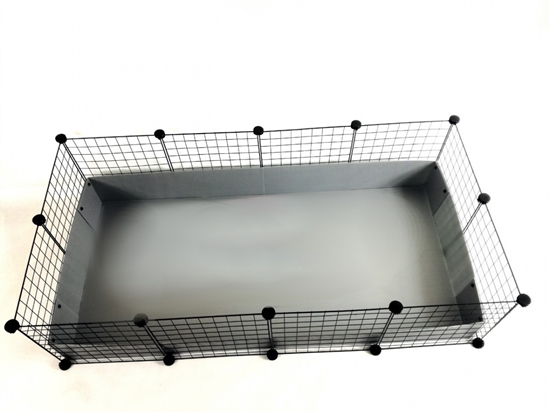 Picture of C&C Modular cage 4x2 145 x 75 cm silver