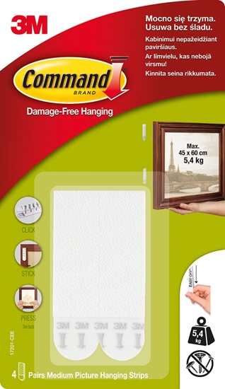 Picture of 3M picture hanging strips Command M
