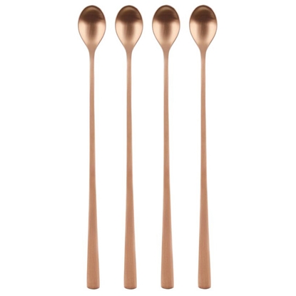 Attēls no Karote kokteiļa Maku garā nerūs.tērauda rozā zelta 4gab.