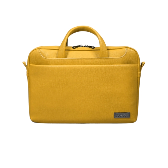 Picture of PORT DESIGNS | Fits up to size 13/14 " | Zurich | Toploading | Yellow | Shoulder strap