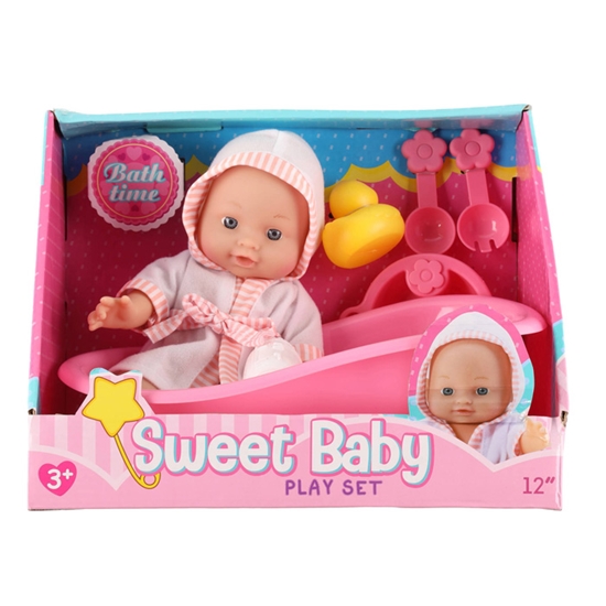 Picture of Lelle bēbis 30cm ar vannu