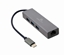 Attēls no Gembird USB-C Gigabit network adapter with 3-port USB 3.1 hub