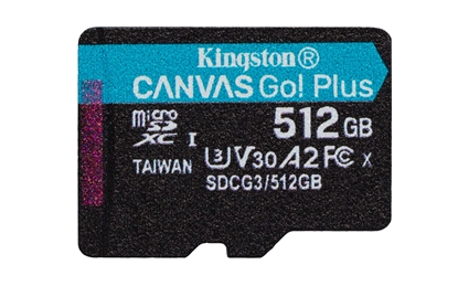 Attēls no Atmiņas karte Kingston Canvas Go! Plus microSDXC 512GB