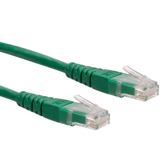 Picture of ROLINE UTP Patch Cord, Cat.6, green, 0.5 m