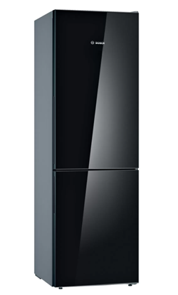 Pilt Bosch Serie 4 KGV36VBEAS fridge-freezer Freestanding 308 L E Black