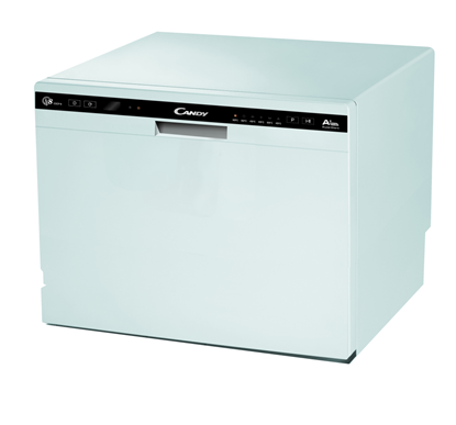 Изображение Table | Dishwasher | CDCP 8 | Width 55 cm | Number of place settings 8 | Number of programs | Energy efficiency class F | White