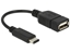 Attēls no Delock Adapter cable USB Type-C™ 2.0 male > USB 2.0 type A female 15 cm black