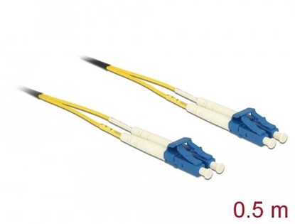 Attēls no Delock Cable Optical Fibre LC > LC Singlemode OS2 0.5 m
