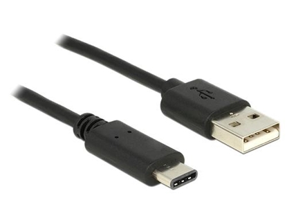 Изображение Delock Cable USB Type-C™ 2.0 male - USB 2.0 type A male 1 m black