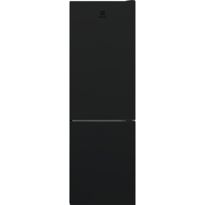 Attēls no Akcija! Electrolux ledusskapis ar saldētavu apakšā, 186 cm, melns