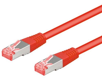 Attēls no GB CAT6 NETWORK CABLE RED SHIELDED S/FTP (PIMF) 0.25M