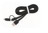 Picture of Kabelis Gembird USB Male - MicroUSB Male + Apple Lightning Male 1m Black