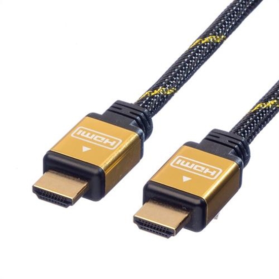 Изображение ROLINE GOLD HDMI High Speed Cable + Ethernet, M/M, 1.5 m
