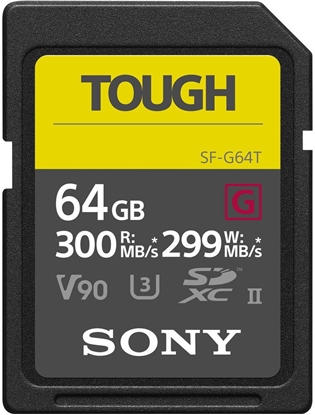 Attēls no Sony SDXC G Tough series    64GB UHS-II Class 10 U3 V90