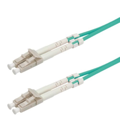 Изображение VALUE Fibre Optic Jumper Cable, 50/125µm, LC/LC, OM3, turquoise 1 m