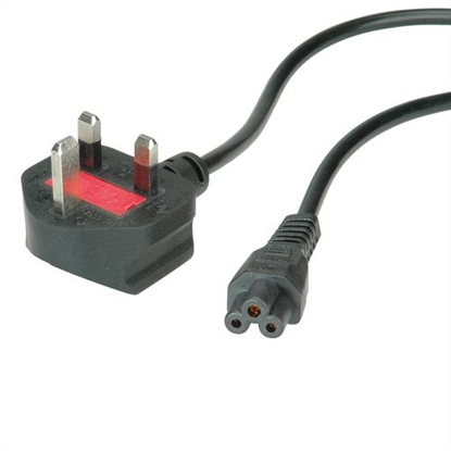 Picture of VALUE UK Power Cable, straight Compaq Connector, 3A, black, 1.8 m